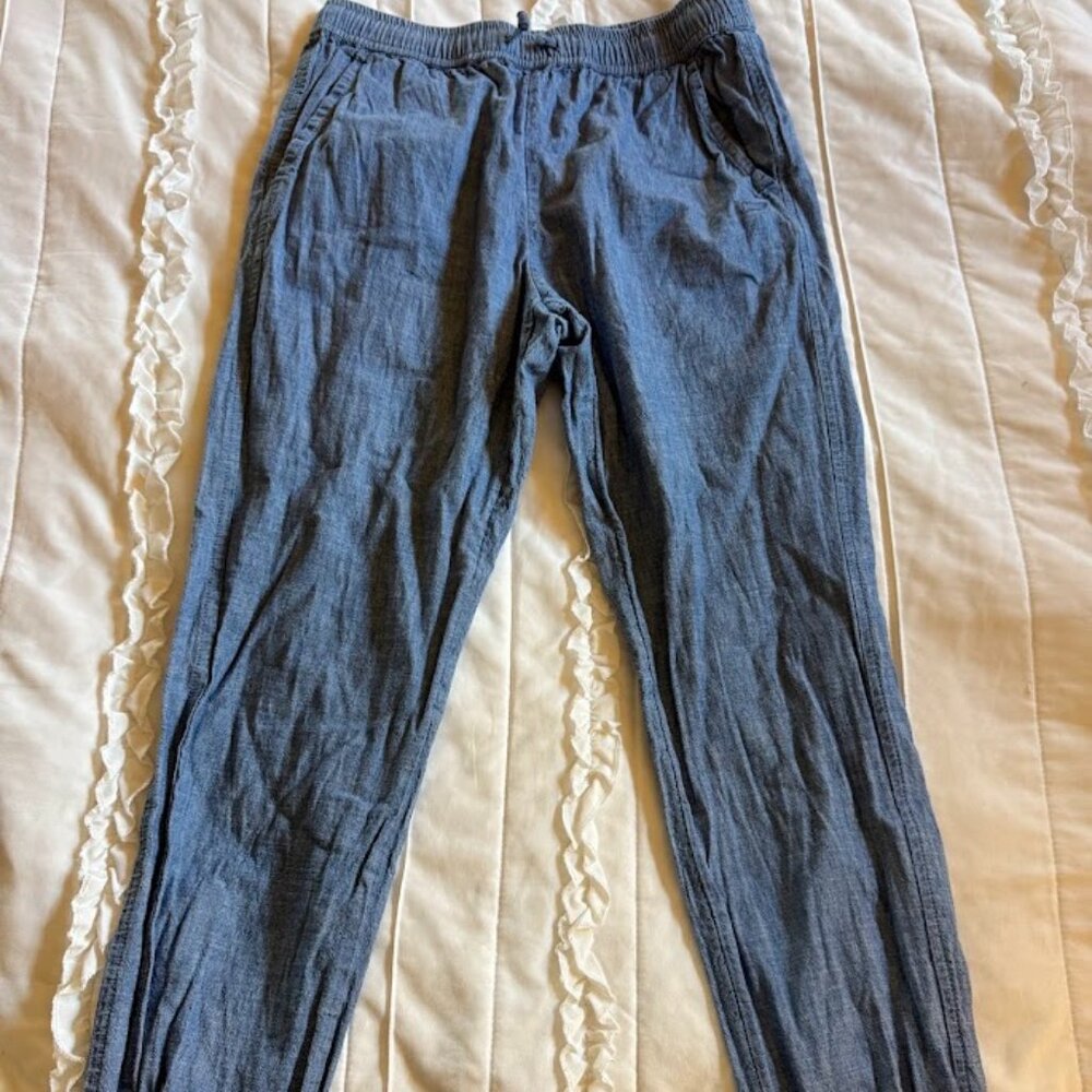Vineyard Vines Girls Size Medium Chambray Jogger Pull On